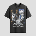 Playera urbana de anime y gaming ExtraLife MX, corte Standard Fit unisex ligero y transpirable en color Deep Black y Pure White, ropa de uso diario para gym y casual.