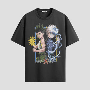 Playera urbana de anime y gaming ExtraLife MX, corte Standard Fit unisex ligero y transpirable en color Deep Black y Pure White, ropa de uso diario para gym y casual.