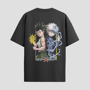 Playera urbana de anime y gaming ExtraLife MX, corte Standard Fit unisex ligero y transpirable en color Deep Black y Pure White, ropa de uso diario para gym y casual.