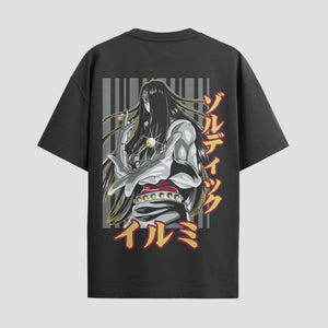 Playera urbana de anime y gaming ExtraLife MX, corte Standard Fit unisex ligero y transpirable en color Deep Black y Pure White, ropa de uso diario para gym y casual.