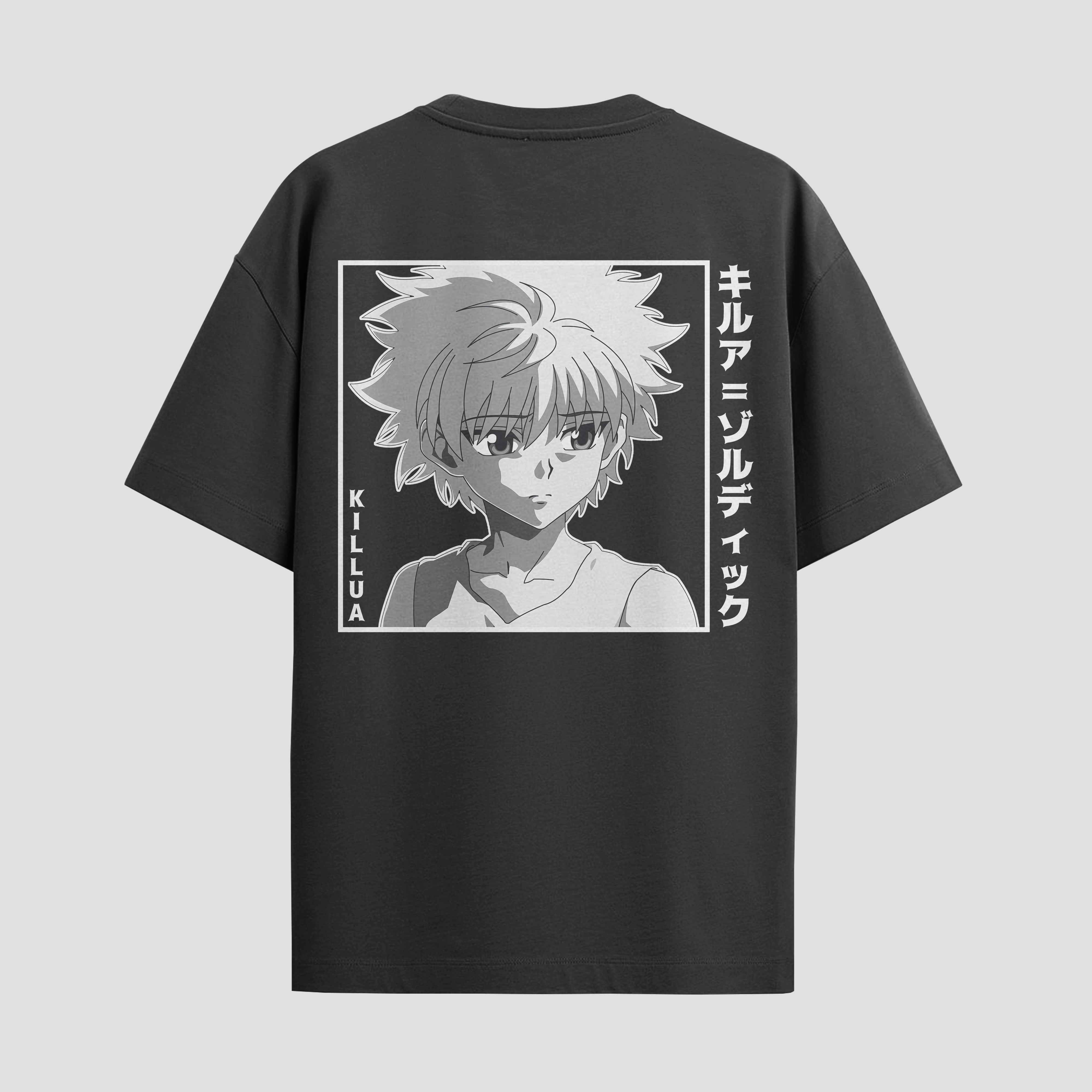 Playera urbana de anime y gaming ExtraLife MX, corte Standard Fit unisex ligero y transpirable en color Deep Black y Pure White, ropa de uso diario para gym y casual.