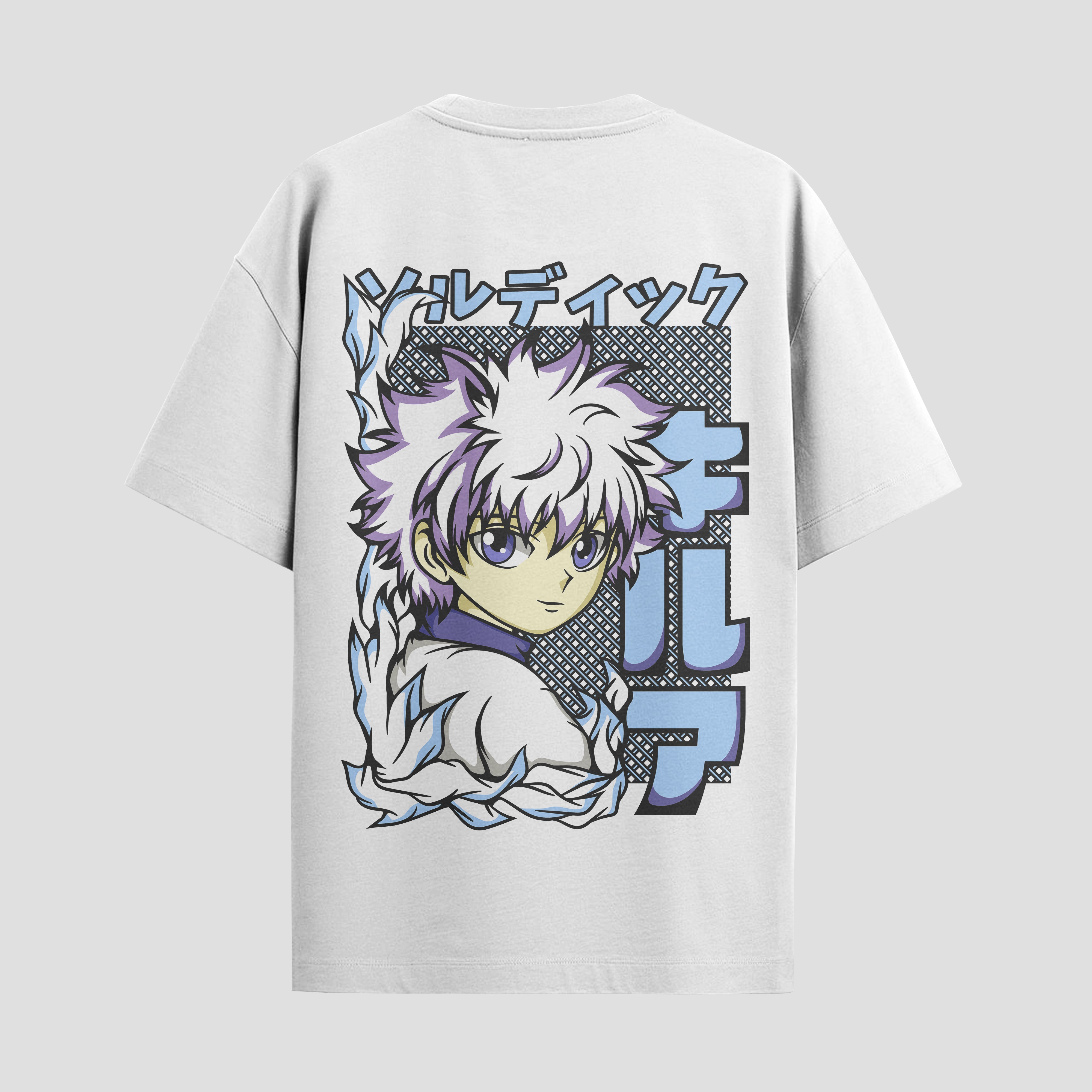 Playera urbana de anime y gaming ExtraLife MX, corte Standard Fit unisex ligero y transpirable en color Deep Black y Pure White, ropa de uso diario para gym y casual.