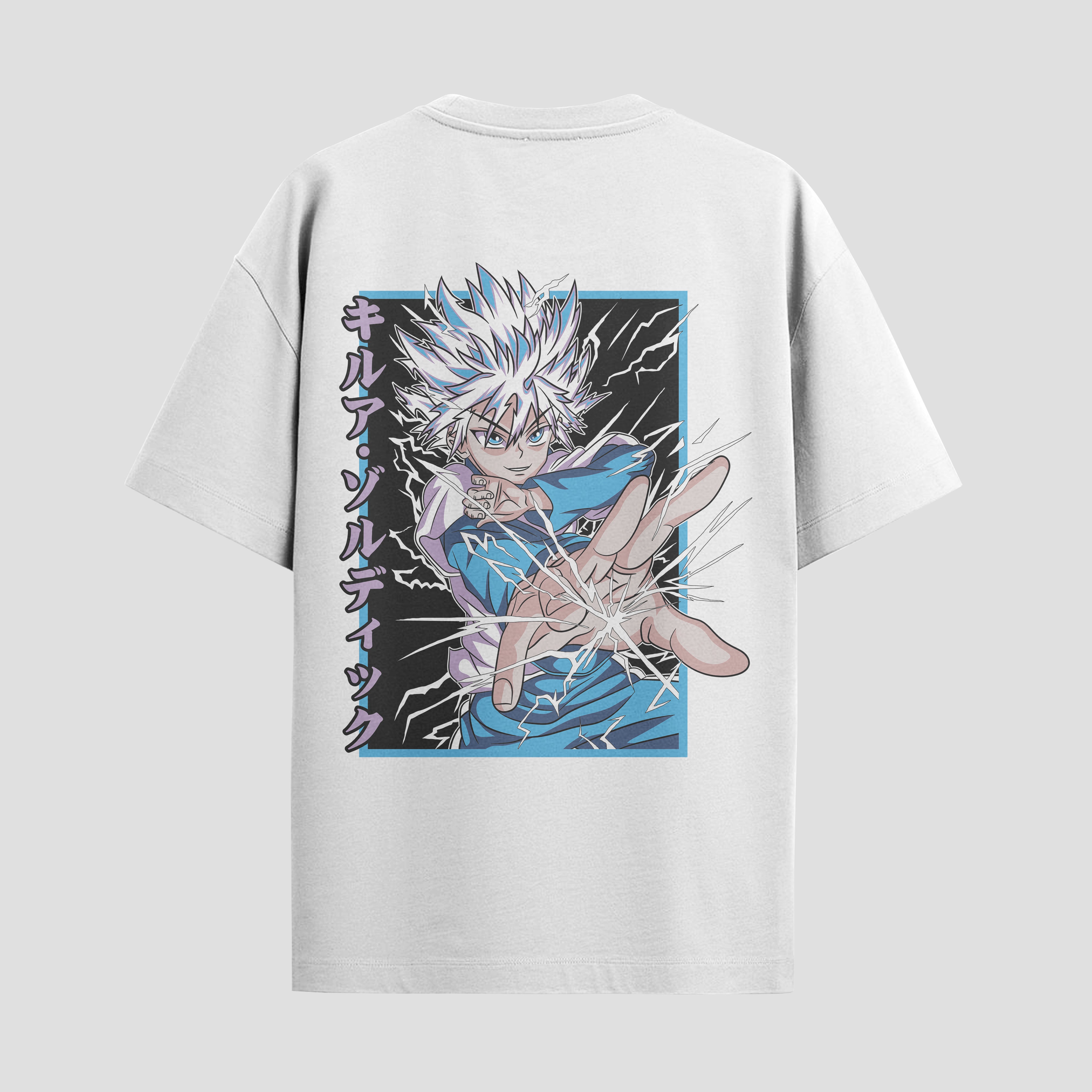 Playera urbana de anime y gaming ExtraLife MX, corte Standard Fit unisex ligero y transpirable en color Deep Black y Pure White, ropa de uso diario para gym y casual.