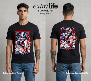 La Prueba del Cazador | El Rey de las Hormigas #01725 - Playera Standard Fit | Deep Black - Foto en modelo