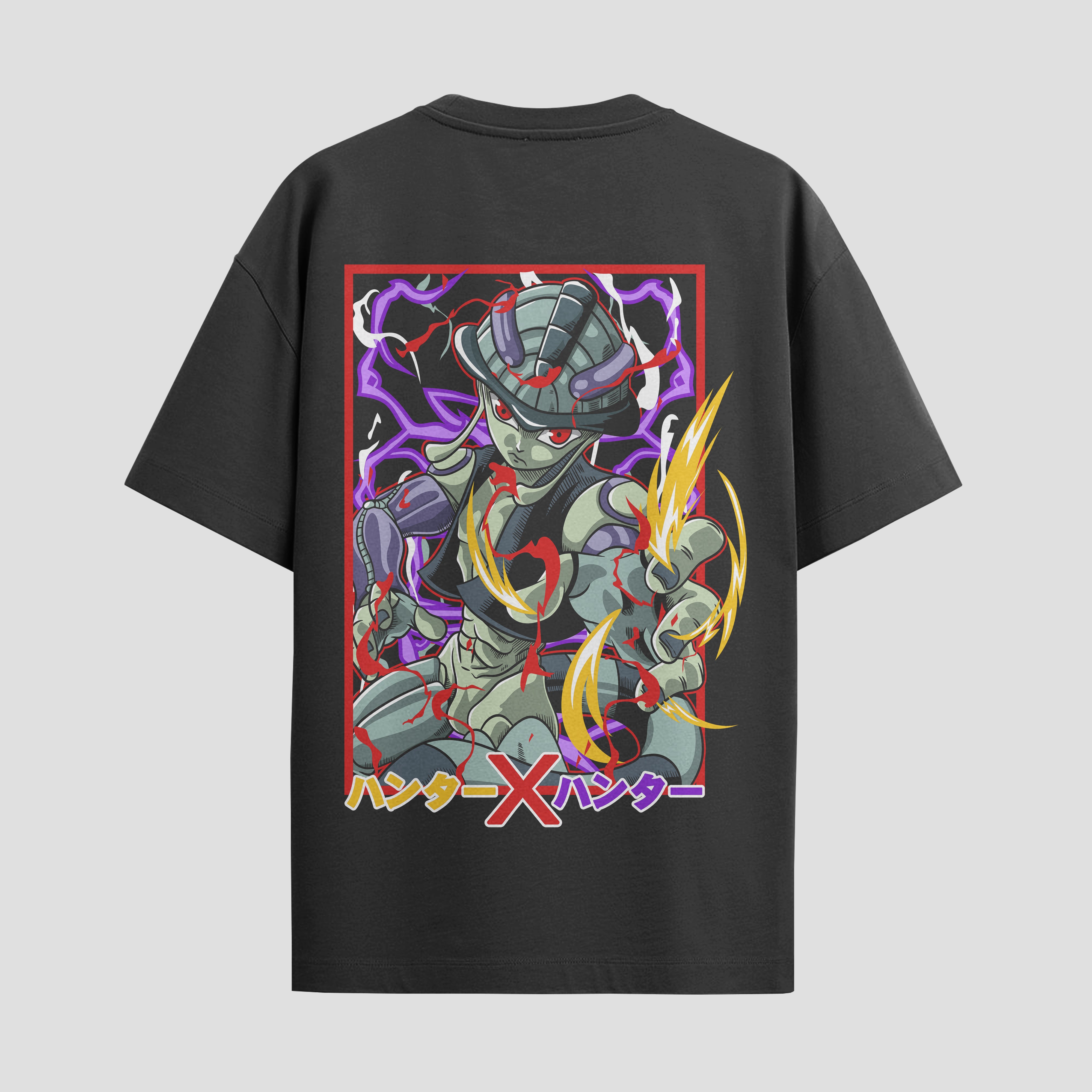 Playera urbana de anime y gaming ExtraLife MX, corte Standard Fit unisex ligero y transpirable en color Deep Black y Pure White, ropa de uso diario para gym y casual.
