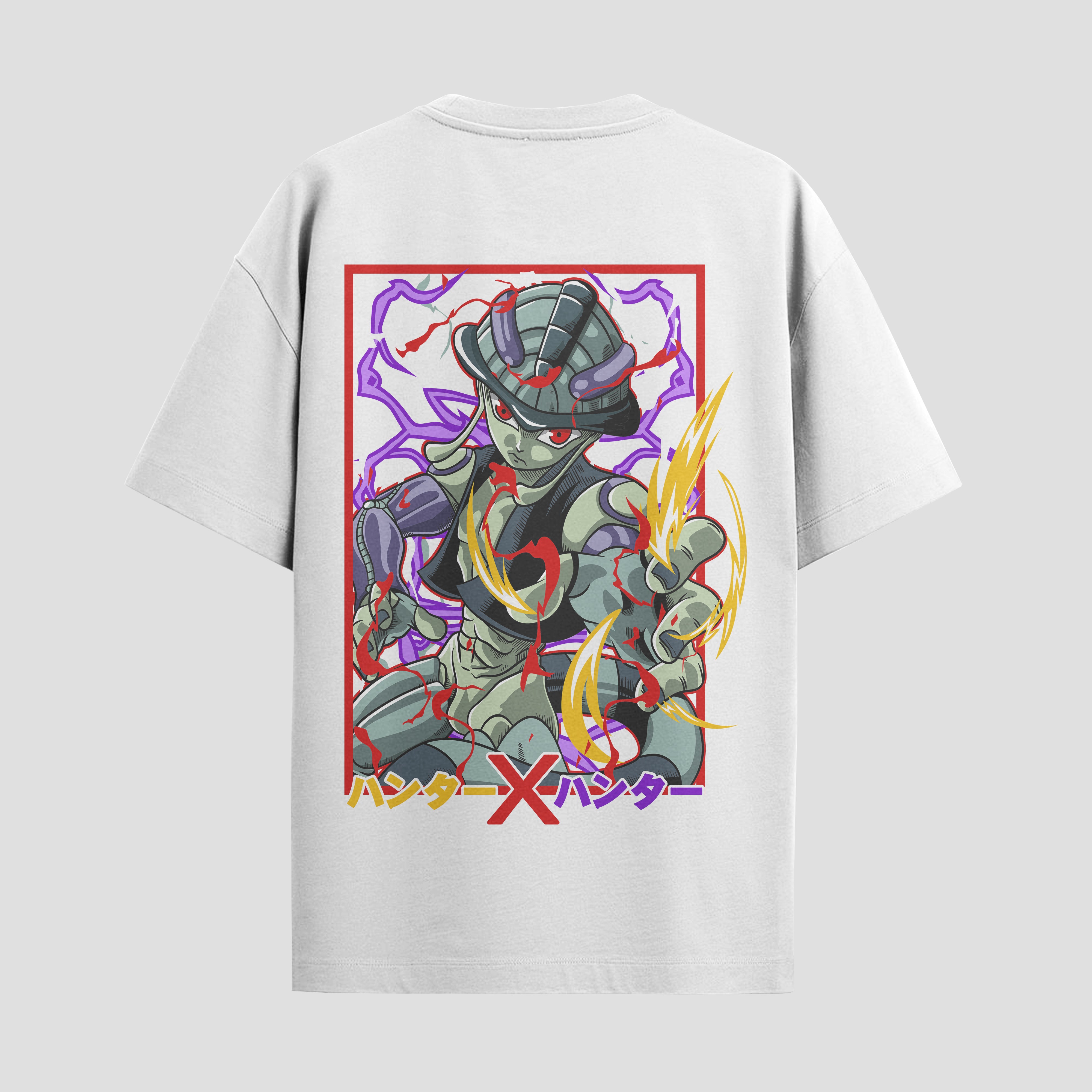 Playera urbana de anime y gaming ExtraLife MX, corte Standard Fit unisex ligero y transpirable en color Deep Black y Pure White, ropa de uso diario para gym y casual.