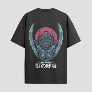Playera urbana de anime y gaming ExtraLife MX, corte Classic Premium unisex ligero y transpirable en color Deep Black y Pure White, ropa de uso diario para gym y casual.