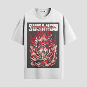 Playera urbana de anime y gaming ExtraLife MX, corte Classic Premium unisex ligero y transpirable en color Deep Black y Pure White, ropa de uso diario para gym y casual.