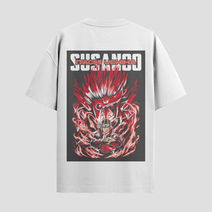 Playera urbana de anime y gaming ExtraLife MX, corte Classic Premium unisex ligero y transpirable en color Deep Black y Pure White, ropa de uso diario para gym y casual.