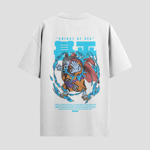 Playera urbana de anime y gaming ExtraLife MX, corte Standard Fit unisex ligero y transpirable en color Deep Black y Pure White, ropa de uso diario para gym y casual.