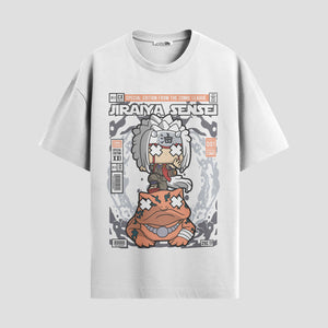 Playera urbana de anime y gaming ExtraLife MX, corte Standard Fit unisex ligero y transpirable en color Deep Black y Pure White, ropa de uso diario para gym y casual.