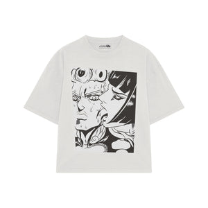 Playera streetwear premium de anime y gaming ExtraLife MX, corte oversized drop shoulder ligero y fresco en color Deep Black y Off-White, moda urbana mexicana de culto.