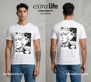 La Extrana Aventura | El Sueño Dorado #01751 - Playera Standard Fit | Pure White - Foto en modelo