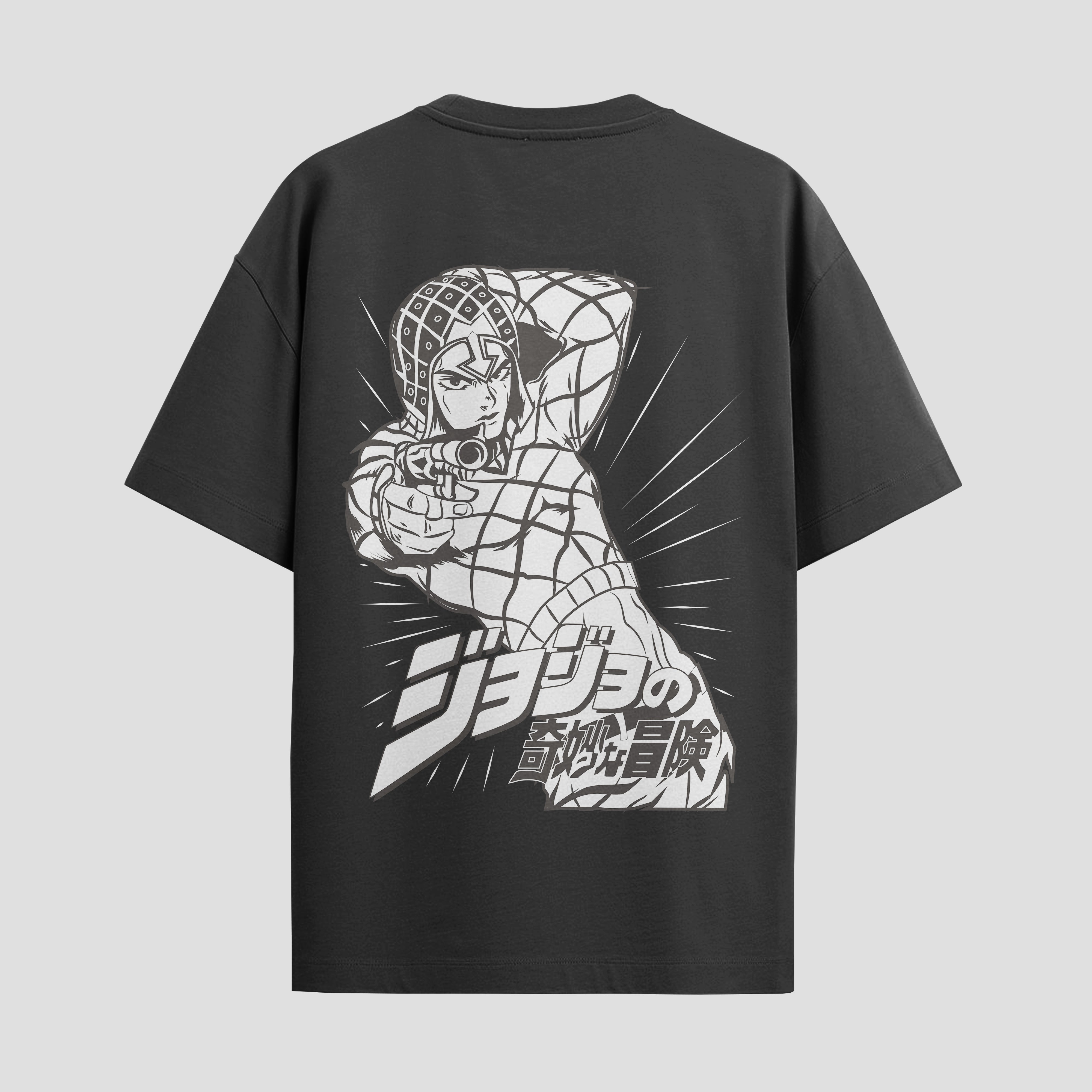 Playera urbana de anime y gaming ExtraLife MX, corte Standard Fit unisex ligero y transpirable en color Deep Black y Pure White, ropa de uso diario para gym y casual.
