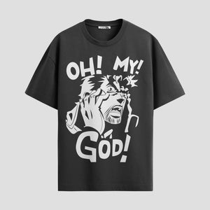 Playera urbana de anime y gaming ExtraLife MX, corte Standard Fit unisex ligero y transpirable en color Deep Black y Pure White, ropa de uso diario para gym y casual.