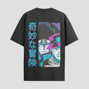Playera urbana de anime y gaming ExtraLife MX, corte Standard Fit unisex ligero y transpirable en color Deep Black y Pure White, ropa de uso diario para gym y casual.