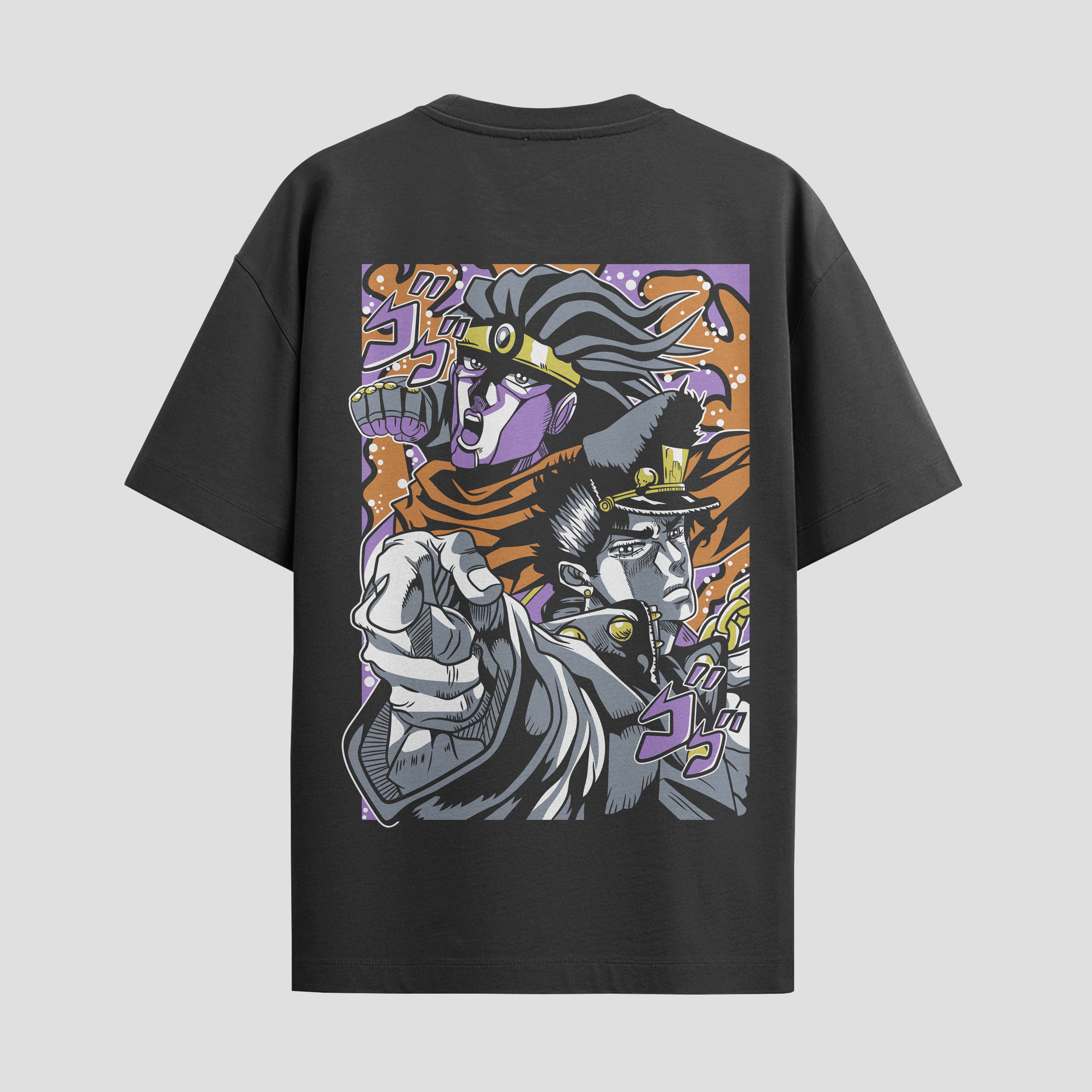 Playera urbana de anime y gaming ExtraLife MX, corte Standard Fit unisex ligero y transpirable en color Deep Black y Pure White, ropa de uso diario para gym y casual.
