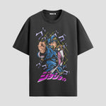 Playera urbana de anime y gaming ExtraLife MX, corte Standard Fit unisex ligero y transpirable en color Deep Black y Pure White, ropa de uso diario para gym y casual.