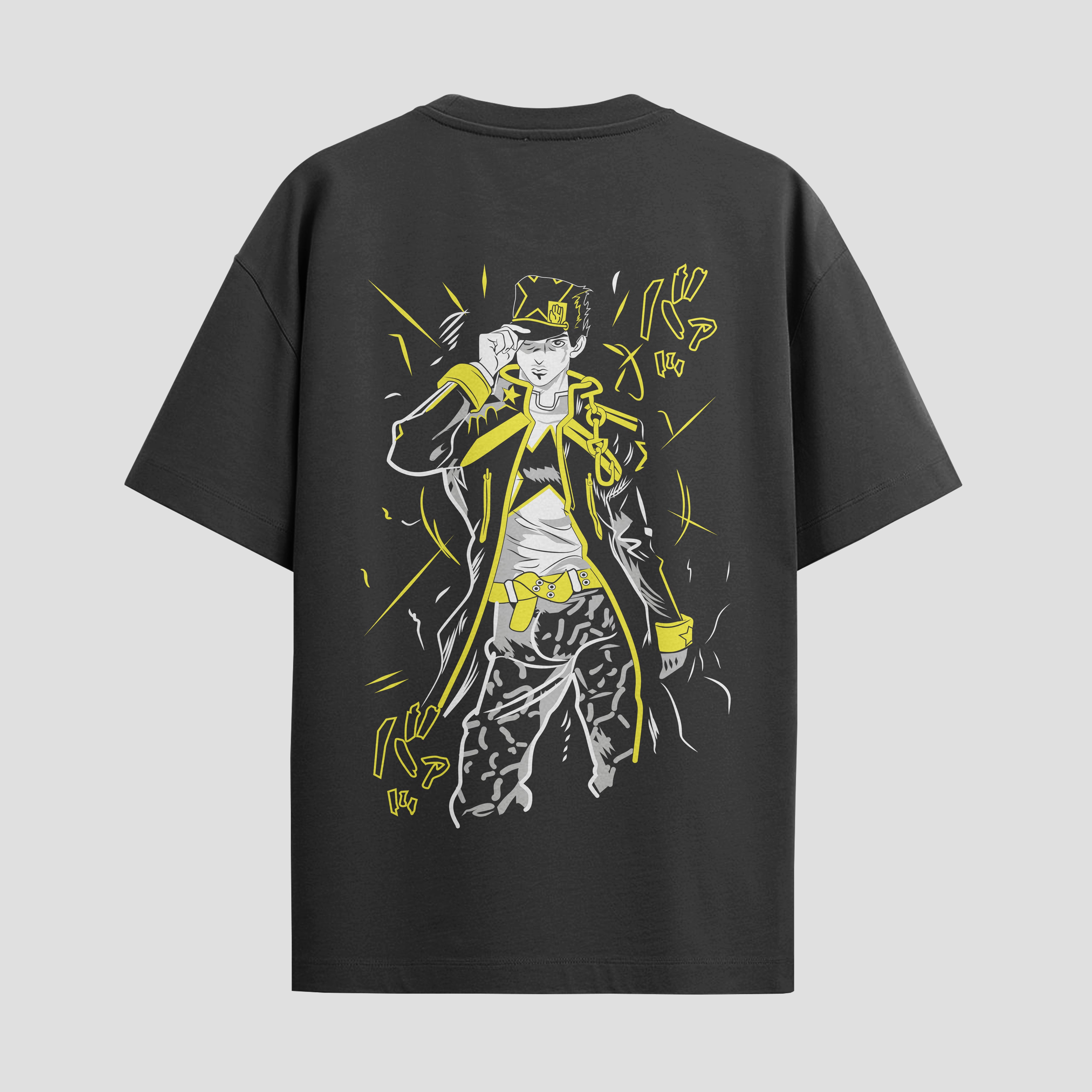 Playera urbana de anime y gaming ExtraLife MX, corte Standard Fit unisex ligero y transpirable en color Deep Black y Pure White, ropa de uso diario para gym y casual.