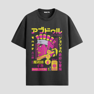 Playera urbana de anime y gaming ExtraLife MX, corte Standard Fit unisex ligero y transpirable en color Deep Black y Pure White, ropa de uso diario para gym y casual.