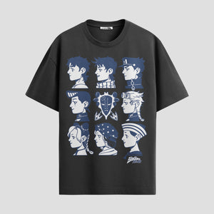 Playera urbana de anime y gaming ExtraLife MX, corte Standard Fit unisex ligero y transpirable en color Deep Black y Pure White, ropa de uso diario para gym y casual.