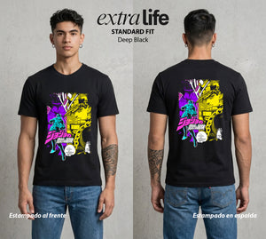 La Extrana Aventura | ORA ORA ORA #01792 - Playera Classic Premium | Deep Black - Foto en modelo