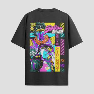 Playera urbana de anime y gaming ExtraLife MX, corte Standard Fit unisex ligero y transpirable en color Deep Black y Pure White, ropa de uso diario para gym y casual.