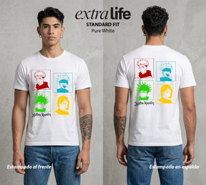 El Arte de las Maldiciones | Los del Arte Maldito #01797 - Playera Classic Premium | Pure White - Foto en modelo