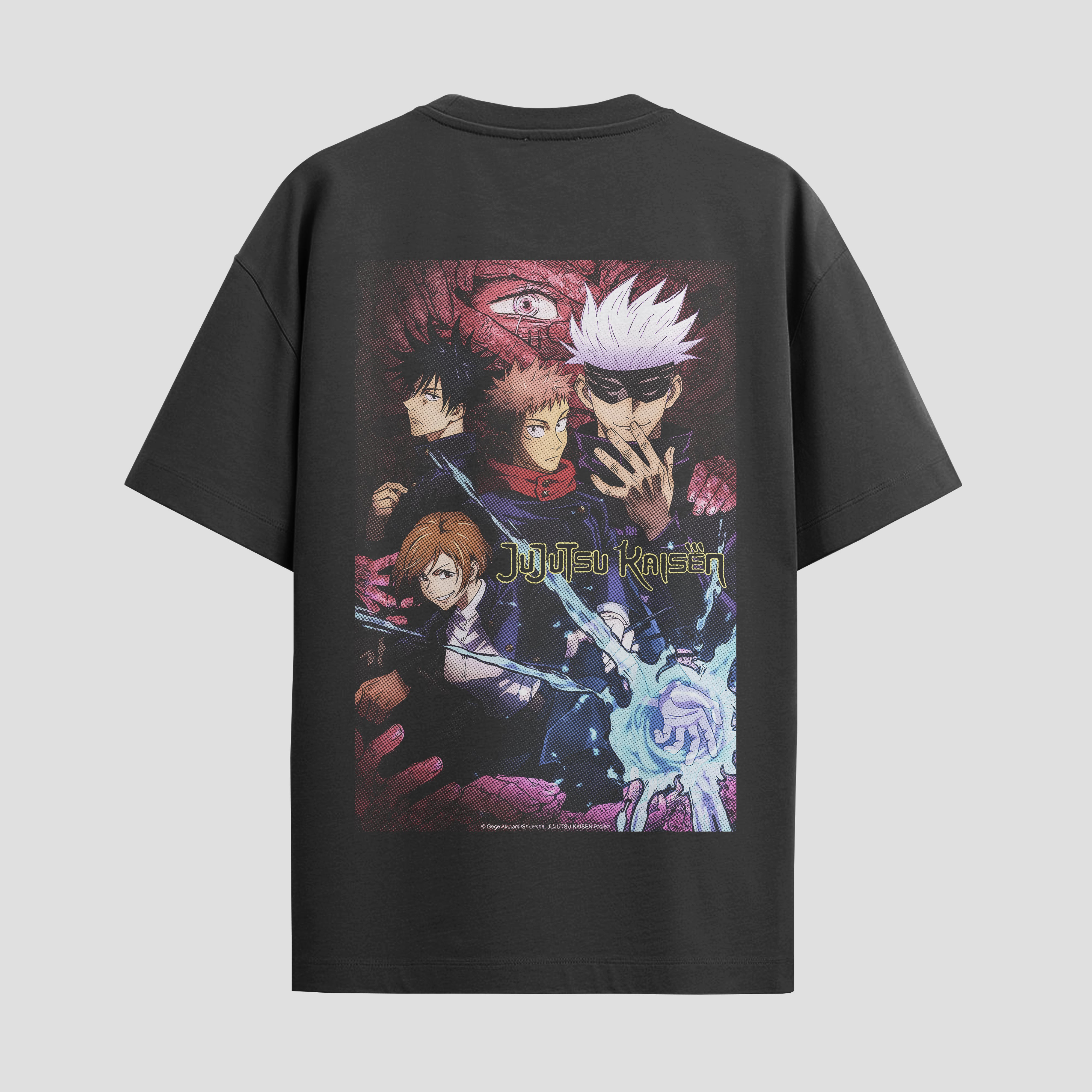 Playera urbana de anime y gaming ExtraLife MX, corte Standard Fit unisex ligero y transpirable en color Deep Black y Pure White, ropa de uso diario para gym y casual.