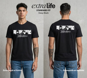 El Arte de las Maldiciones | Los Brujos y Maldiciones #01803 - Playera Standard Fit | Deep Black - Foto en modelo