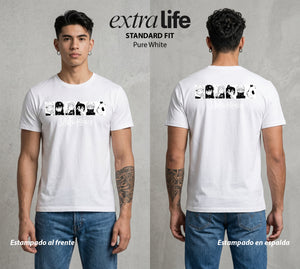 El Arte de las Maldiciones | Los Brujos y Maldiciones #01803 - Playera Standard Fit | Pure White - Foto en modelo