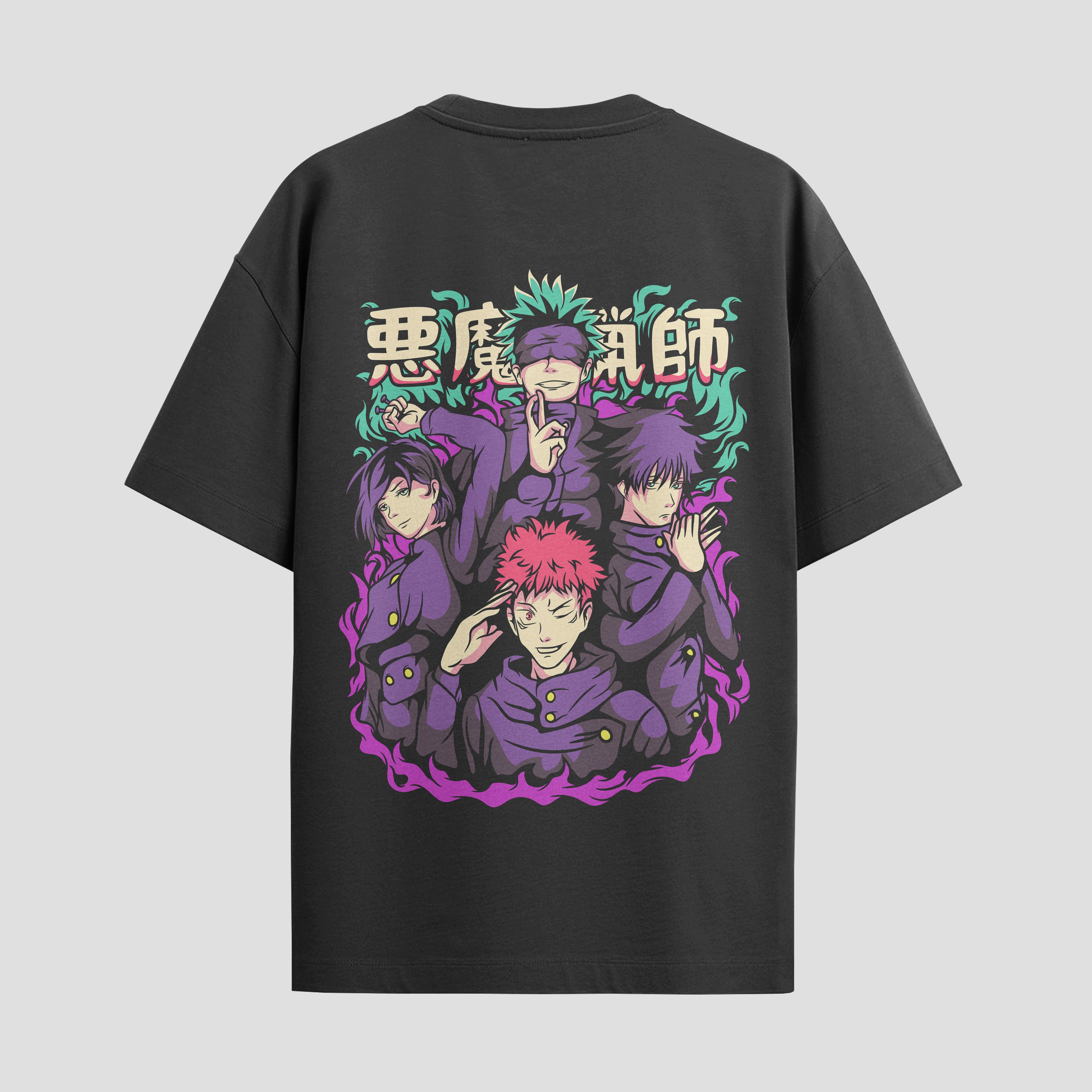 Playera urbana de anime y gaming ExtraLife MX, corte Standard Fit unisex ligero y transpirable en color Deep Black y Pure White, ropa de uso diario para gym y casual.