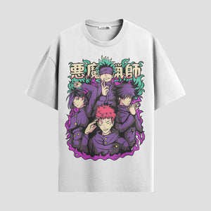 Playera urbana de anime y gaming ExtraLife MX, corte Standard Fit unisex ligero y transpirable en color Deep Black y Pure White, ropa de uso diario para gym y casual.