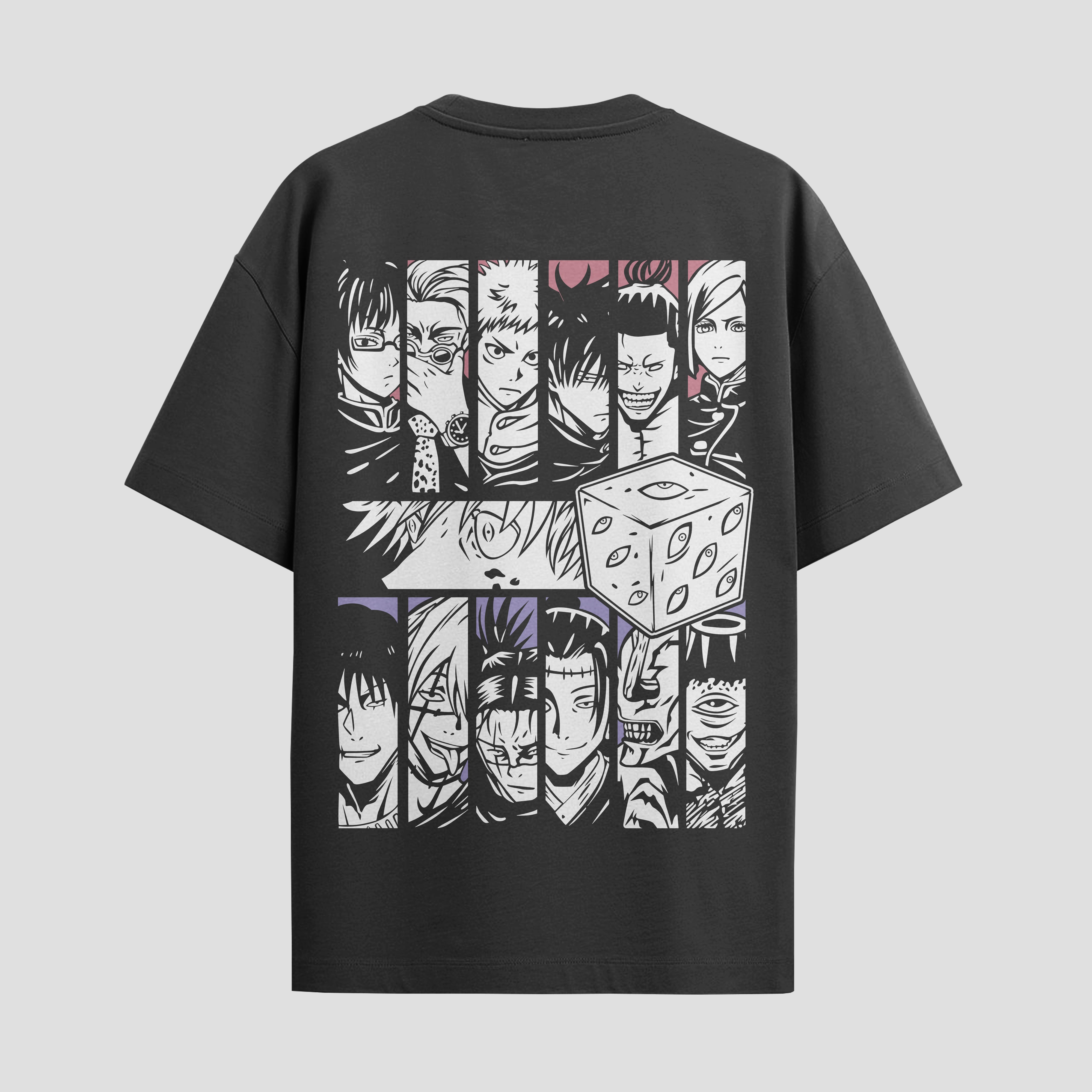 Playera urbana de anime y gaming ExtraLife MX, corte Standard Fit unisex ligero y transpirable en color Deep Black y Pure White, ropa de uso diario para gym y casual.
