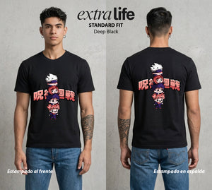 El Arte de las Maldiciones | Chibi del Arte Chibi #01809 - Playera Standard Fit | Deep Black - Foto en modelo
