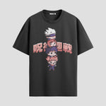 Playera urbana de anime y gaming ExtraLife MX, corte Standard Fit unisex ligero y transpirable en color Deep Black y Pure White, ropa de uso diario para gym y casual.