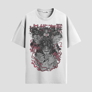 Playera urbana de anime y gaming ExtraLife MX, corte Standard Fit unisex ligero y transpirable en color Deep Black y Pure White, ropa de uso diario para gym y casual.