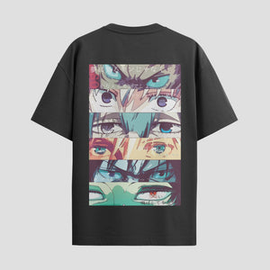 Playera urbana de anime y gaming ExtraLife MX, corte Standard Fit unisex ligero y transpirable en color Deep Black y Pure White, ropa de uso diario para gym y casual.