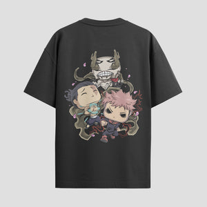 Playera urbana de anime y gaming ExtraLife MX, corte Standard Fit unisex ligero y transpirable en color Deep Black y Pure White, ropa de uso diario para gym y casual.