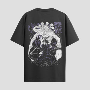 Playera urbana de anime y gaming ExtraLife MX, corte Standard Fit unisex ligero y transpirable en color Deep Black y Pure White, ropa de uso diario para gym y casual.