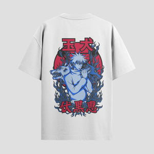 Playera urbana de anime y gaming ExtraLife MX, corte Standard Fit unisex ligero y transpirable en color Deep Black y Pure White, ropa de uso diario para gym y casual.
