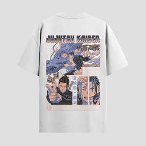 Playera urbana de anime y gaming ExtraLife MX, corte Standard Fit unisex ligero y transpirable en color Deep Black y Pure White, ropa de uso diario para gym y casual.