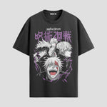 Playera urbana de anime y gaming ExtraLife MX, corte Standard Fit unisex ligero y transpirable en color Deep Black y Pure White, ropa de uso diario para gym y casual.