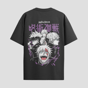 Playera urbana de anime y gaming ExtraLife MX, corte Standard Fit unisex ligero y transpirable en color Deep Black y Pure White, ropa de uso diario para gym y casual.