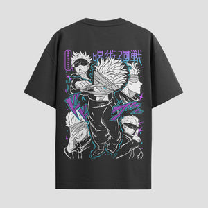 Playera urbana de anime y gaming ExtraLife MX, corte Standard Fit unisex ligero y transpirable en color Deep Black y Pure White, ropa de uso diario para gym y casual.