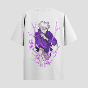 Playera urbana de anime y gaming ExtraLife MX, corte Standard Fit unisex ligero y transpirable en color Deep Black y Pure White, ropa de uso diario para gym y casual.