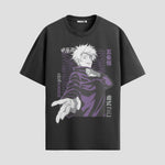Playera urbana de anime y gaming ExtraLife MX, corte Standard Fit unisex ligero y transpirable en color Deep Black y Pure White, ropa de uso diario para gym y casual.