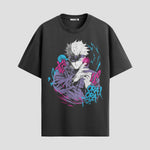 Playera urbana de anime y gaming ExtraLife MX, corte Standard Fit unisex ligero y transpirable en color Deep Black y Pure White, ropa de uso diario para gym y casual.