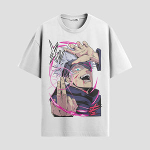 Playera urbana de anime y gaming ExtraLife MX, corte Standard Fit unisex ligero y transpirable en color Deep Black y Pure White, ropa de uso diario para gym y casual.