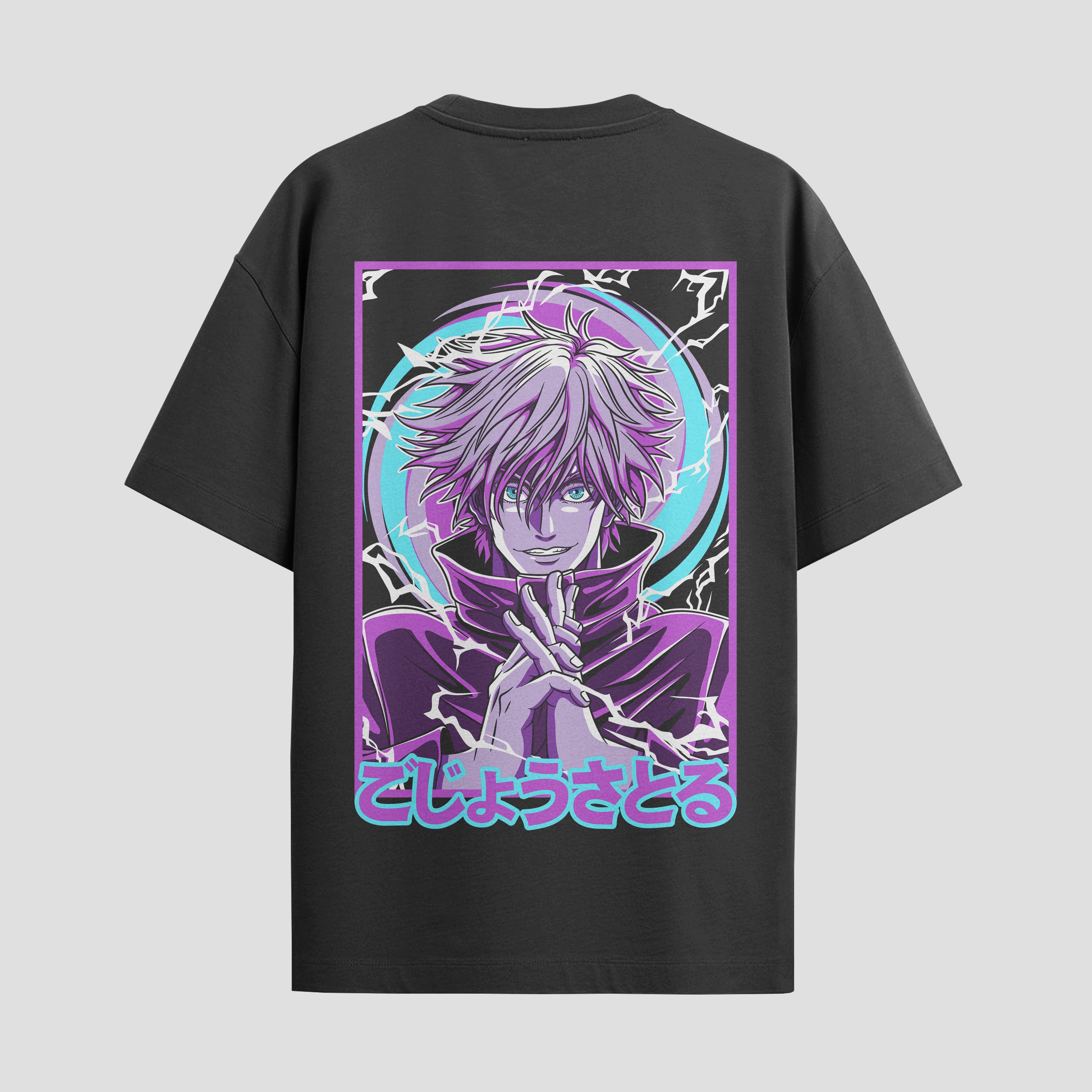 Playera urbana de anime y gaming ExtraLife MX, corte Standard Fit unisex ligero y transpirable en color Deep Black y Pure White, ropa de uso diario para gym y casual.